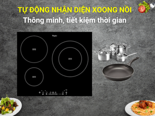 tự nhận diện xoong nồi bếp từ whirlpool acm865_ba Bếp từ Whirlpool ACM865/BA