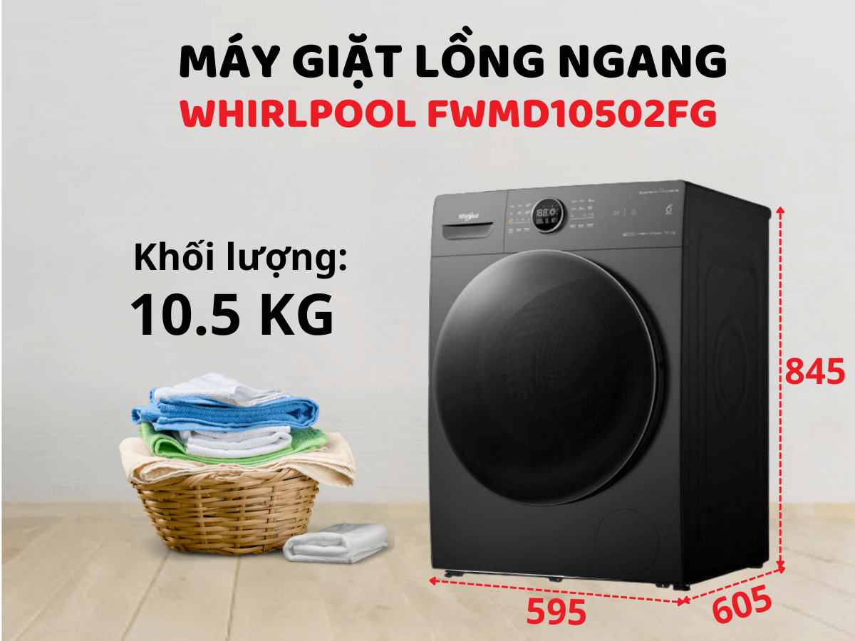 Máy giặt Whirlpool FWMD10502FG (10.5kg)