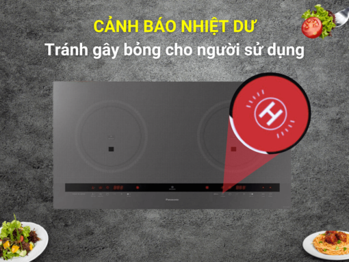 cảnh báo nhiệt dư bếp từ ky-c227e Bếp từ Panasonic KY-C227E