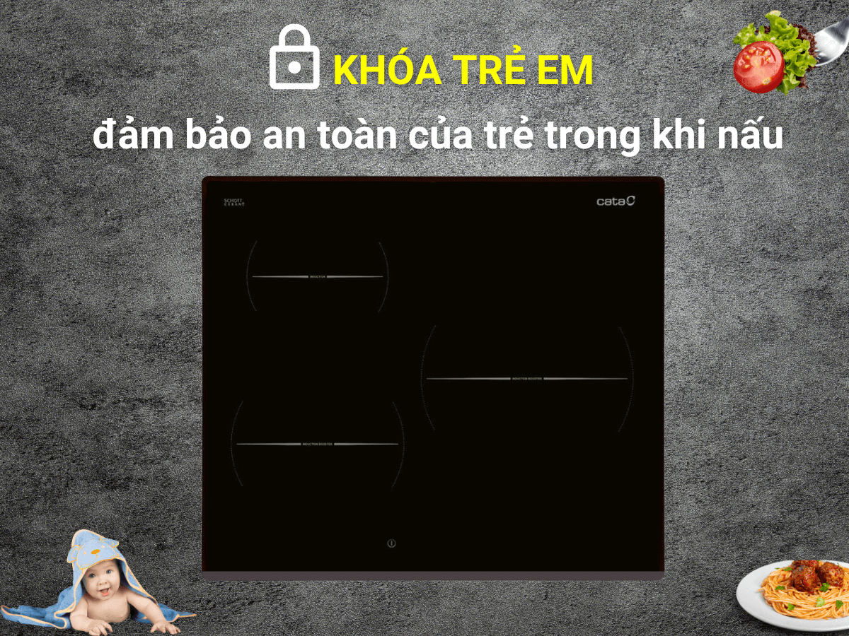 Bếp từ Cata ISB 6130 BK