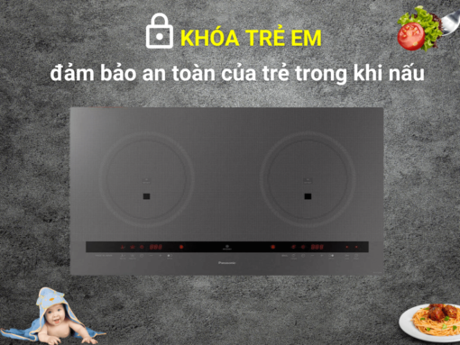 khóa trẻ em bếp từ panasonic ky-c227e Bếp từ Panasonic KY-C227E