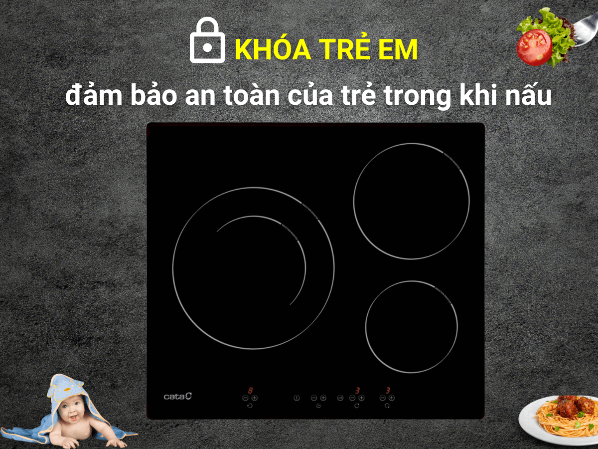 Bếp từ Cata IB 6203 BK