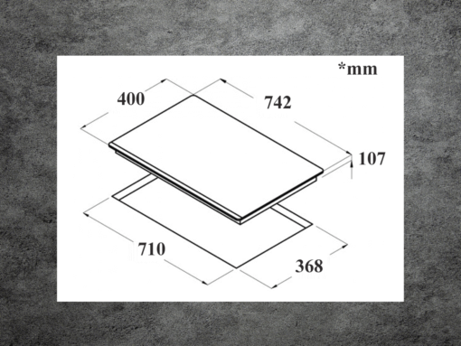 kích thước bếp từ panasonic ky-c227e Bếp từ Panasonic KY-C227E