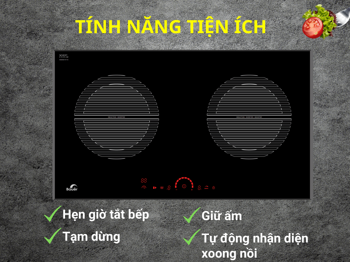 Bếp từ Bauer BE 58GTC