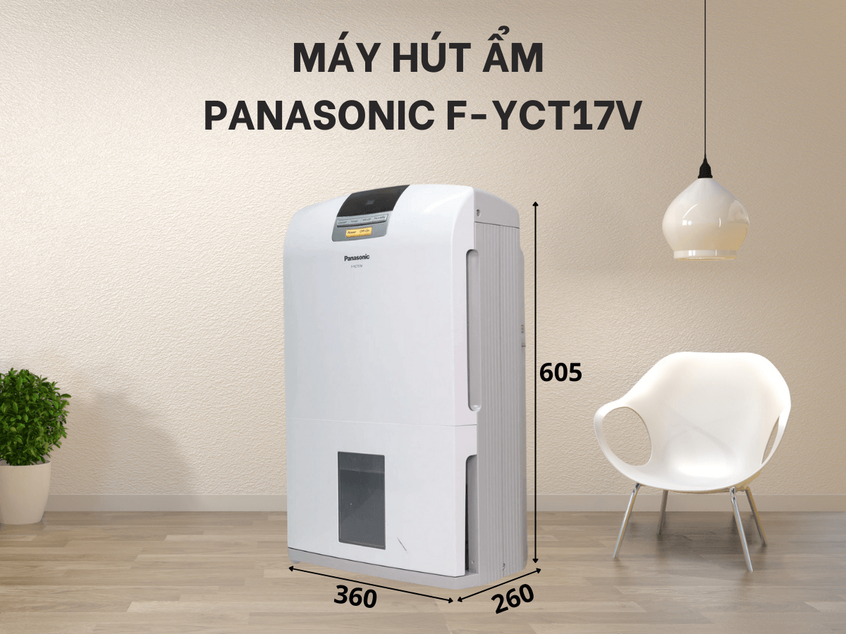 Máy hút ẩm Panasonic F-YCT17V chính hãng giá tốt tại Đà Nẵng