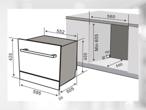 Máy rửa bát Bauer BW-2680F