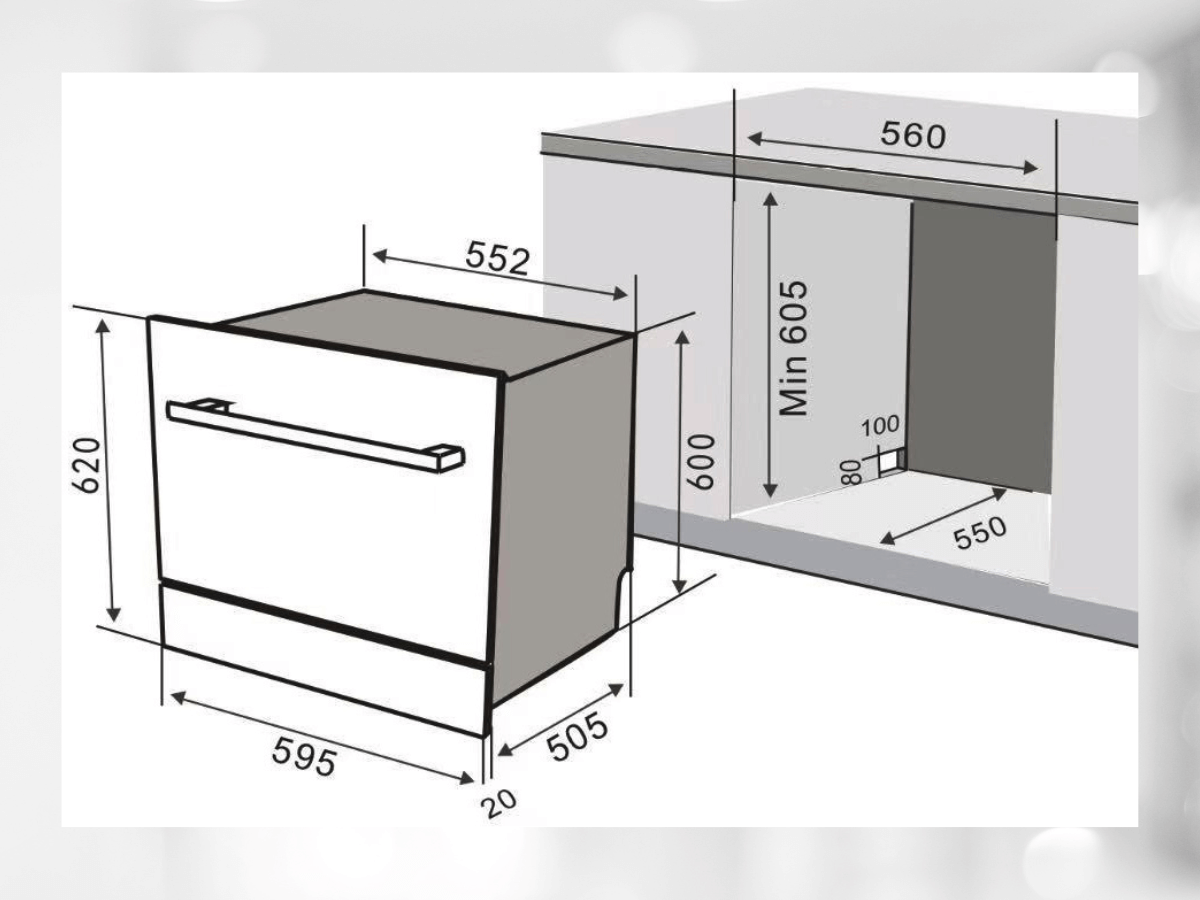 Máy rửa bát Bauer BW 2680F