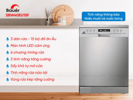 Máy rửa bát Bauer SBW40EU15F