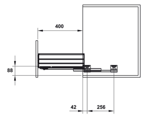Kích thước kệ chén bát Hafele Cappella