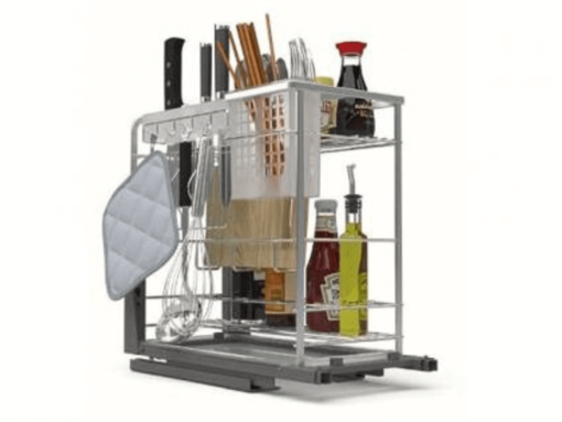 kệ gia vị đa năng hafele sonata thanh giảm chấn Hệ thống ray trượt giảm chấn đóng mở êm ái, nhẹ nhàng