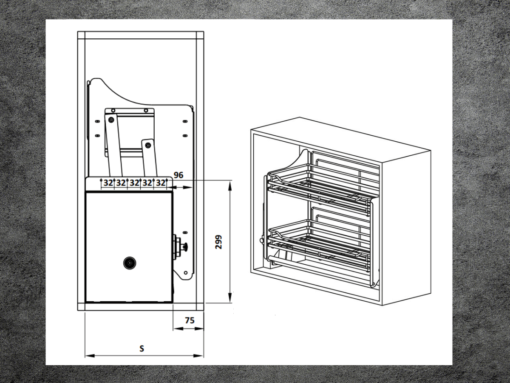 Kích thước rổ chén đĩa hafele lento