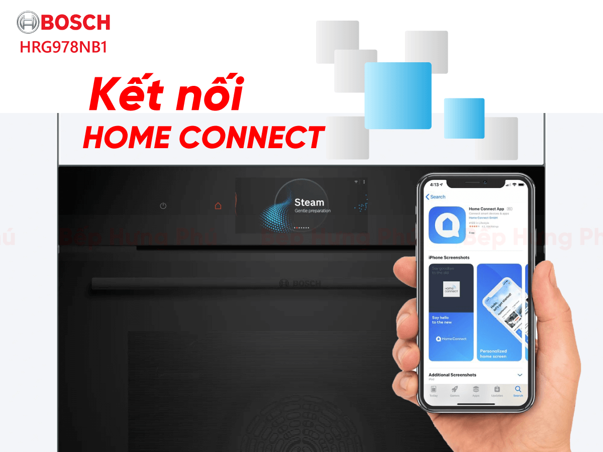 Lò nướng kết hợp hấp Bosch HRG978NB1