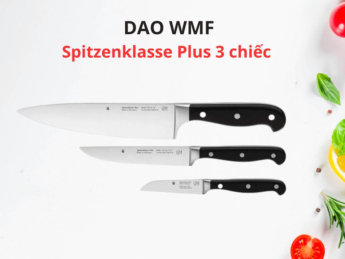 Bộ dao WMF Spitzenklasse Plus 3 chiếc