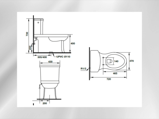 Bồn cầu một khối Hafele Victoria (588.79.403)