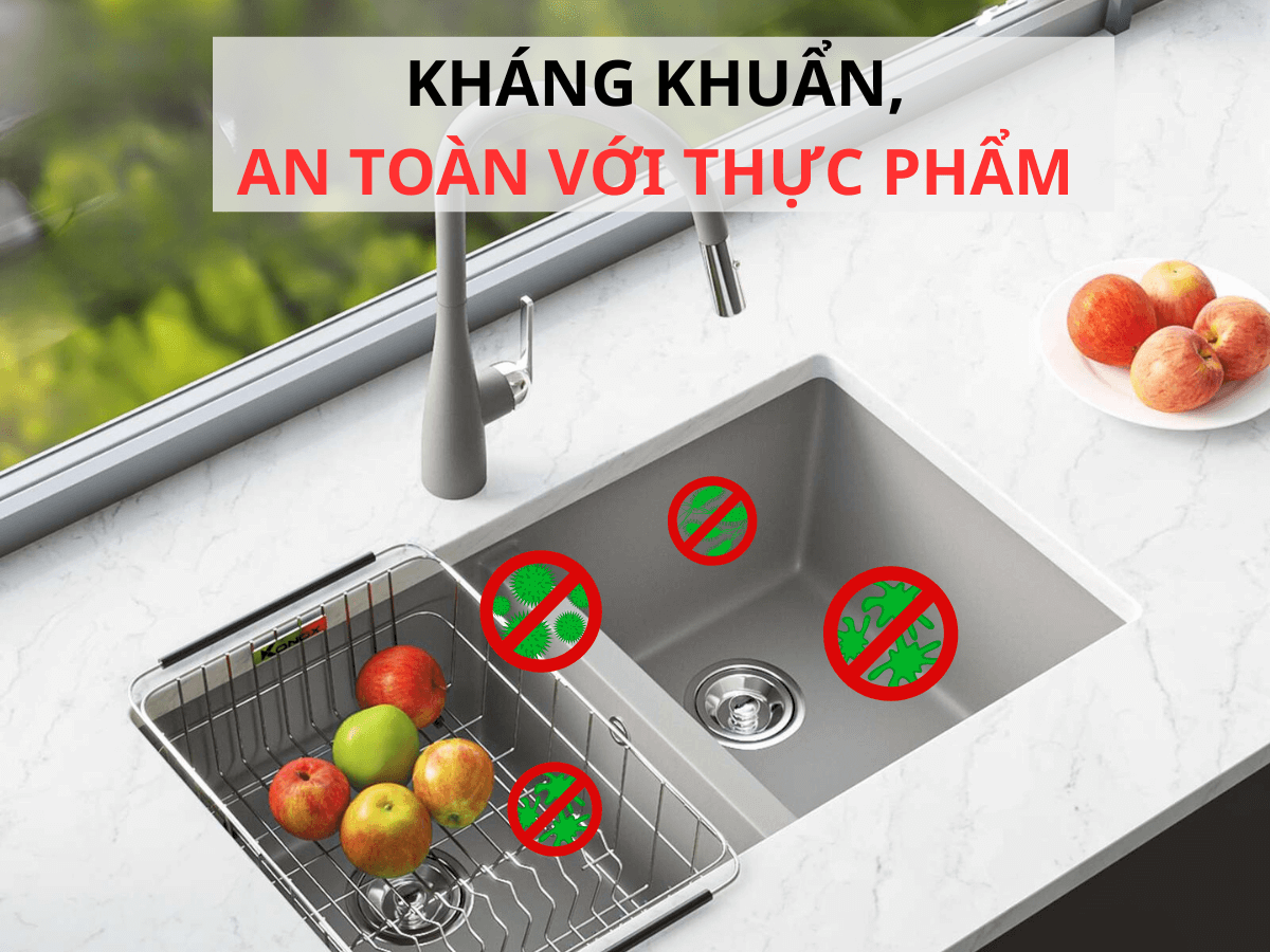 Chậu đá Konox Veloci 760D - Grey