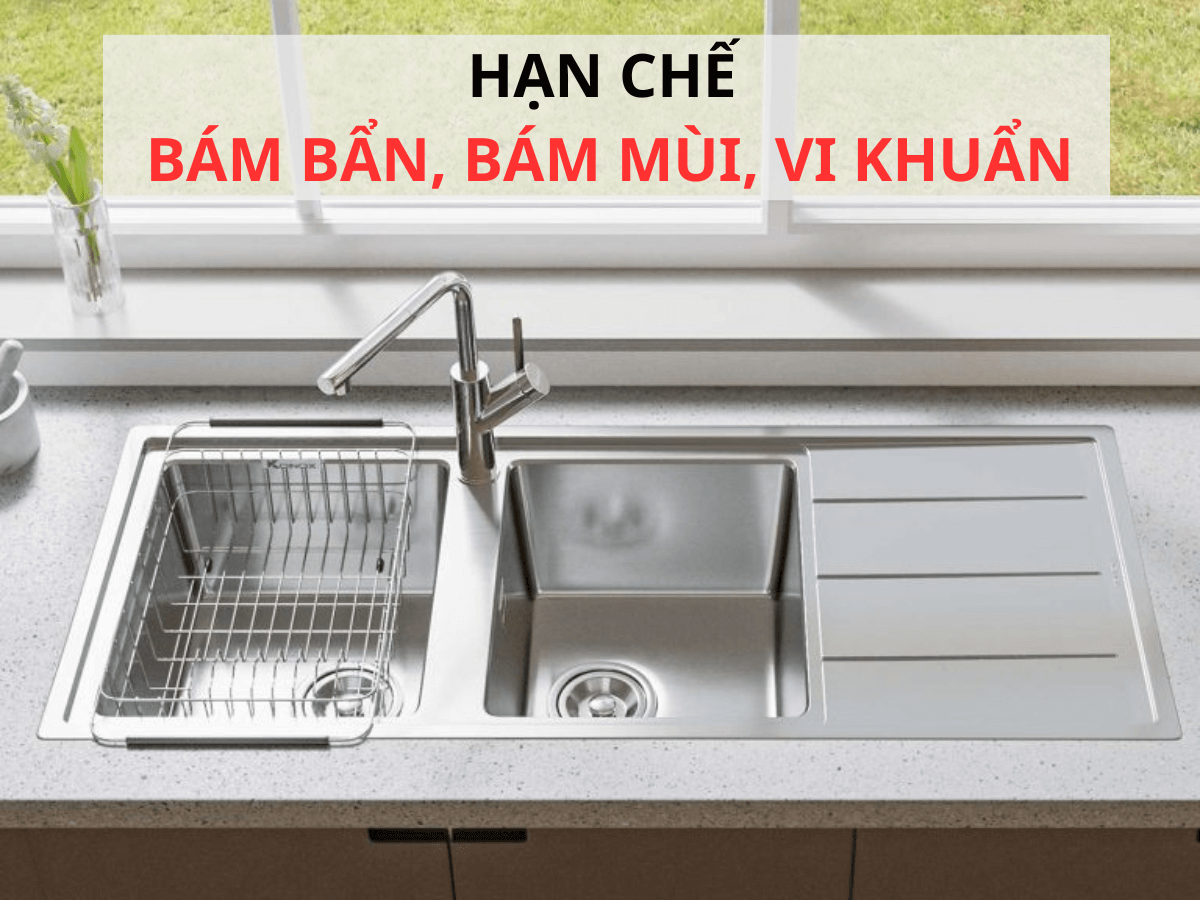 Chậu inox Konox Beta 1160 - Bàn phải