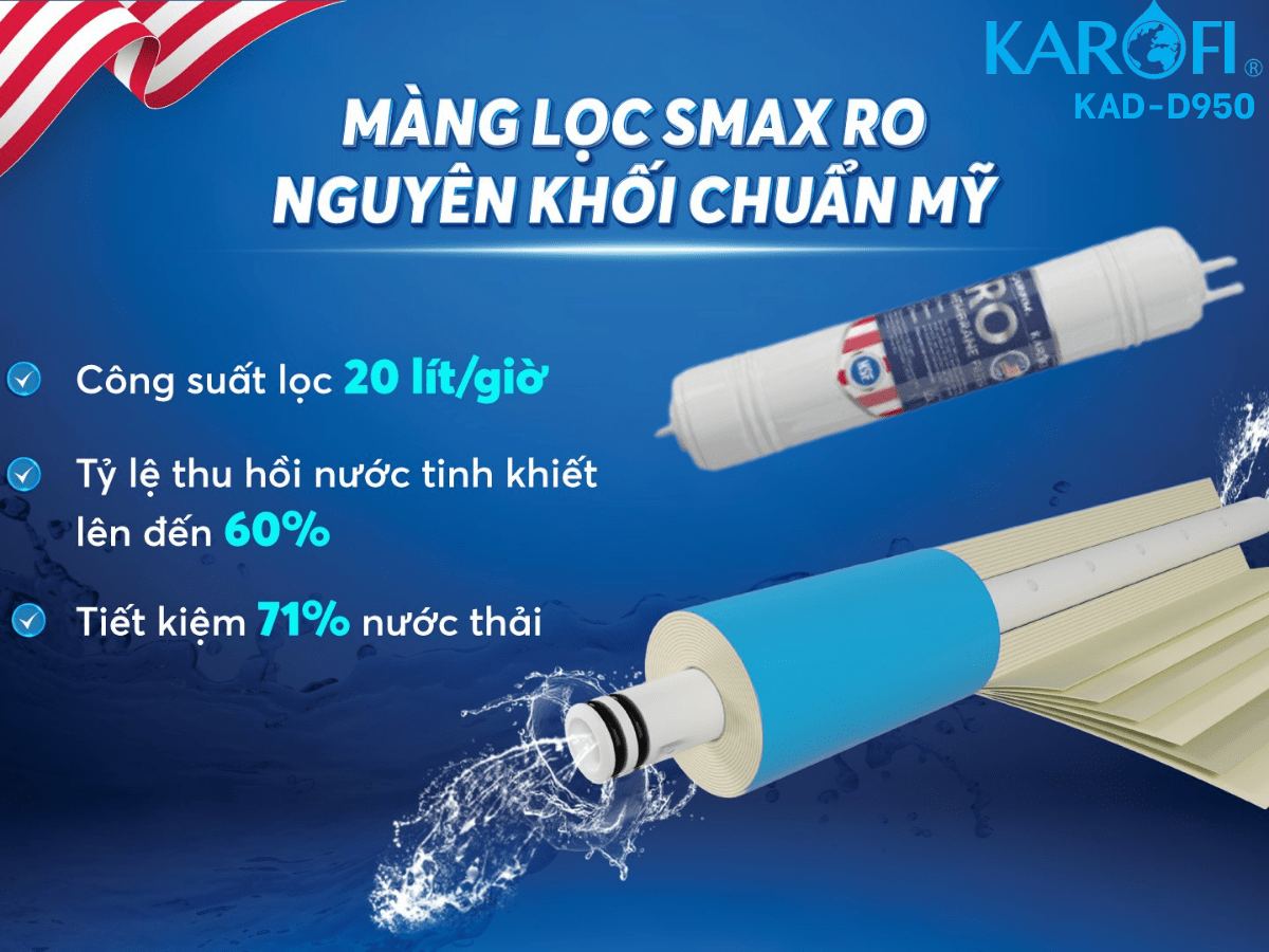 Máy lọc nước Karofi KAD-D950