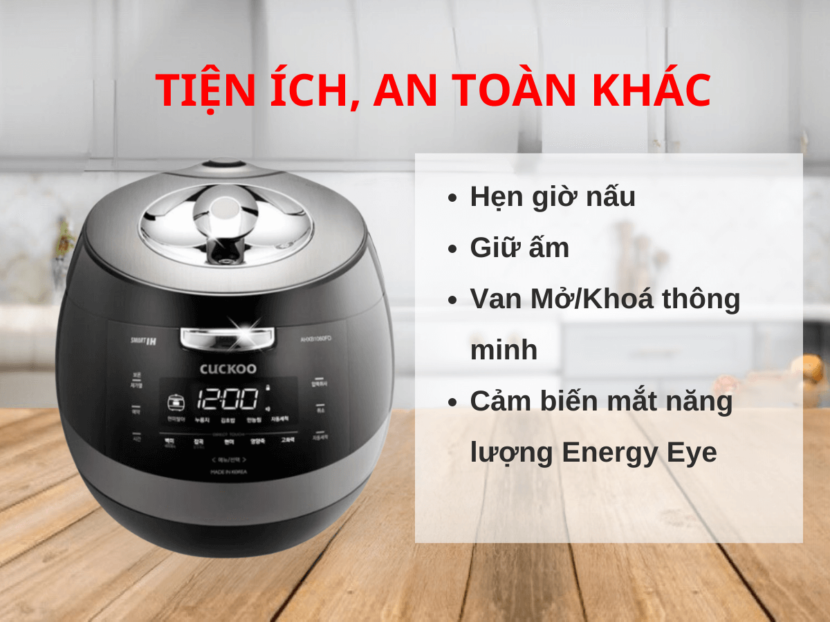 Nồi cơm điện cao tần Cuckoo CRP-AHXB1060FD