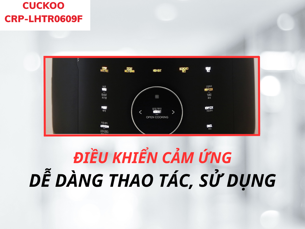 Nồi cơm điện cao tần Cuckoo CRP-LHTR0609F (Đen)