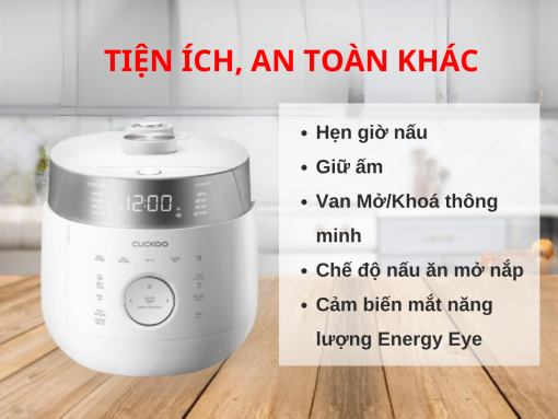 nồi cơm điện cao tần cuckoo crp-lhtr0609f (trắng)
