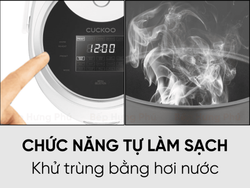 Nồi cơm điện tử Cuckoo CR-1020F (Trắng - Đen)