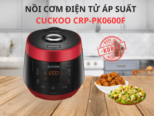 Nồi cơm điện tử áp suất Cuckoo CRP-PK0600F