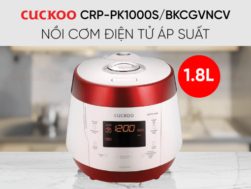 Nồi cơm điện tử áp suất Cuckoo CRP-PK1000S (Đỏ)
