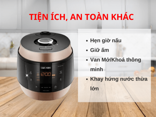 Nồi cơm điện tử áp suất Cuckoo CRP-QS1010FG