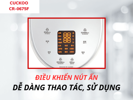 Nồi cơm điện tử Cuckoo CR-0675F