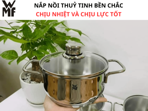 Nắp nồi thuỷ tinh bền chắc, chịu nhiệt và chịu lực tốt