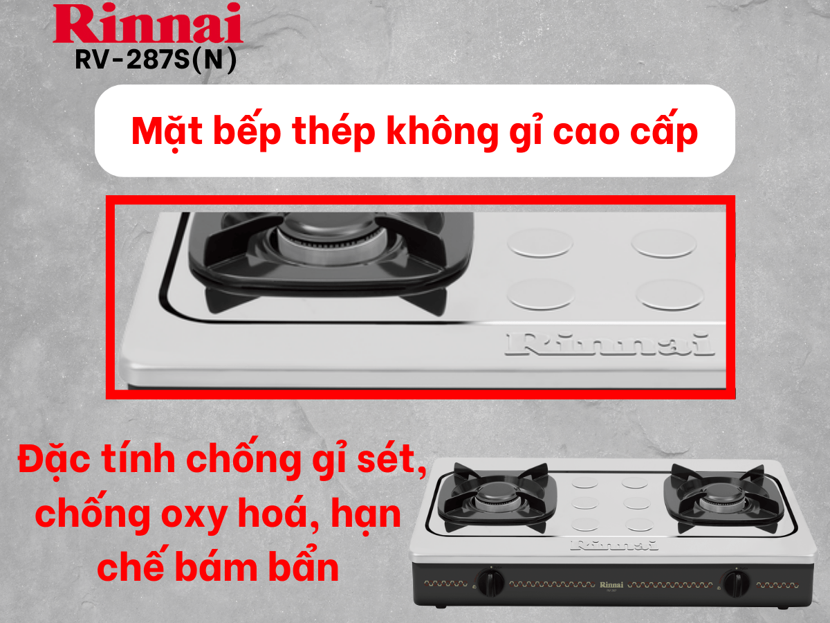 Bếp gas Rinnai RV-287S(N)