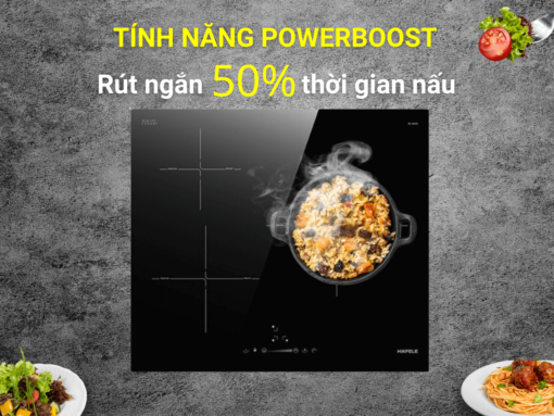 Tính năng gia nhiệt nhanh Booster giúp nấu nướng nhanh chóng