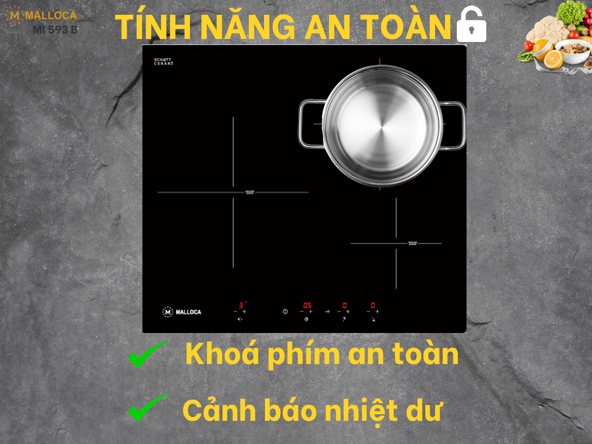Bếp từ Malloca MI 593 B