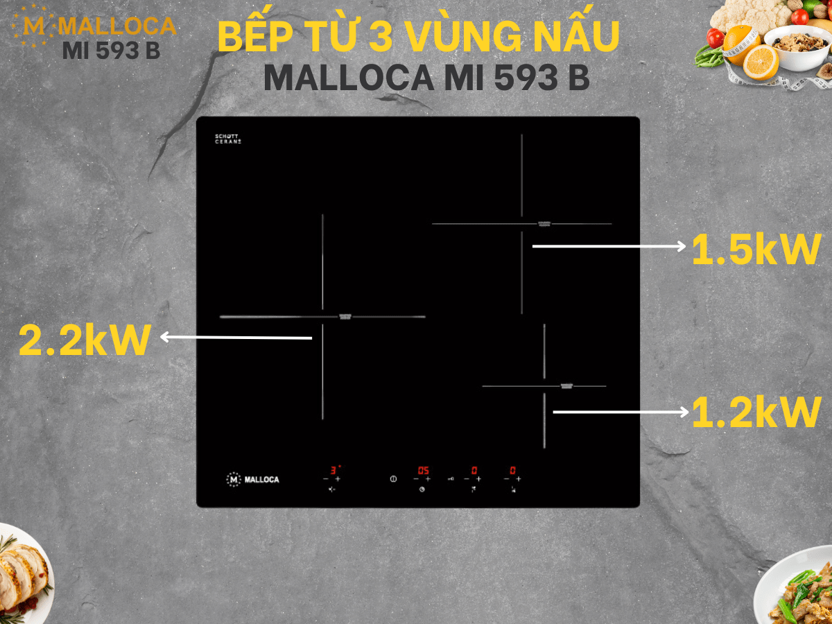 Bếp từ Malloca MI 593 B