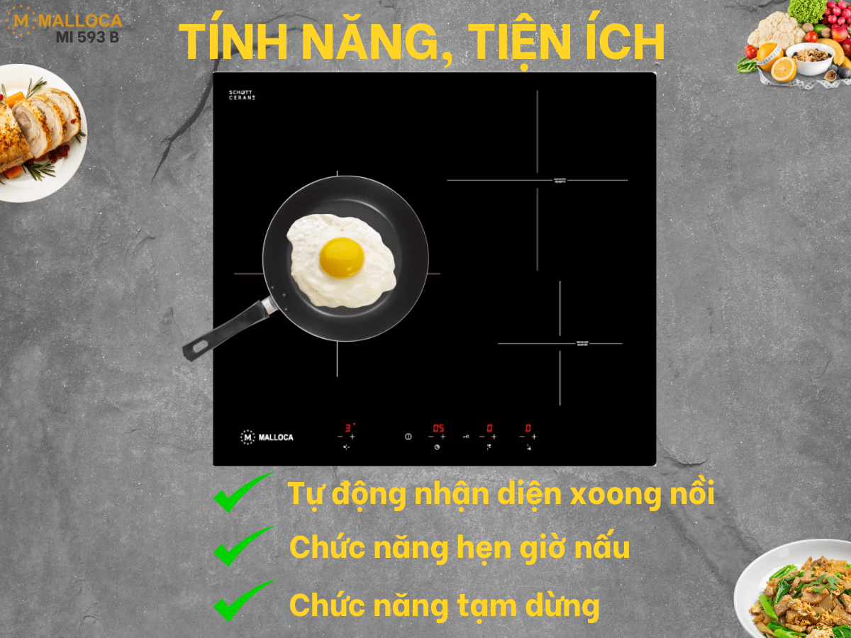 Bếp từ Malloca MI 593 B