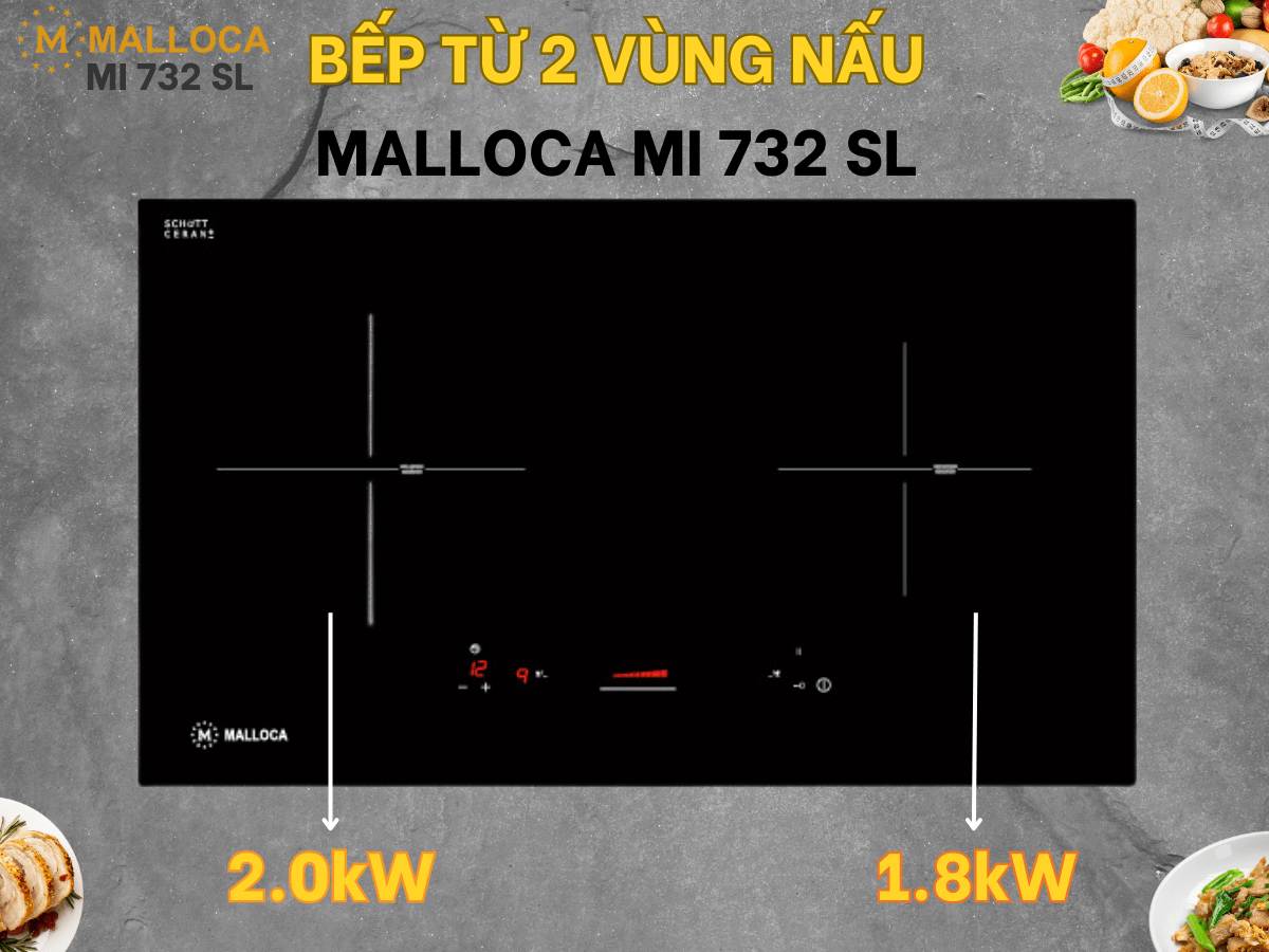 Bếp từ Malloca MI 732 SL