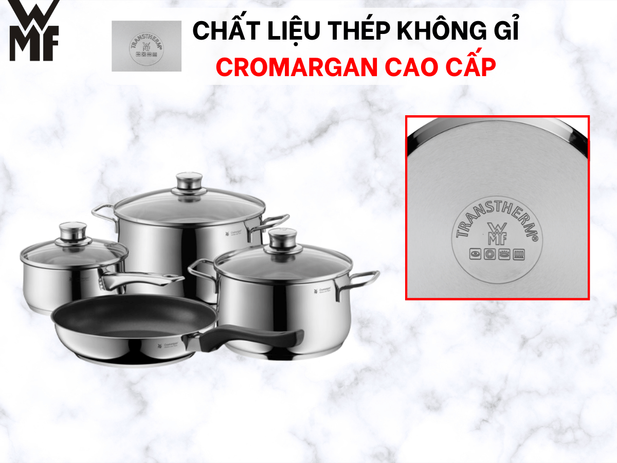 Bộ nồi WMF Diadem Plus 4 món