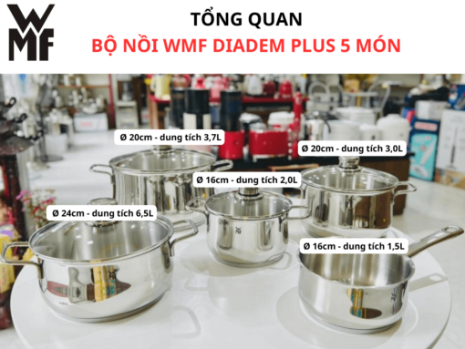 bộ nồi wmf diadem plus 5 món