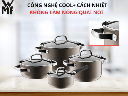 Bộ nồi WMF Fusiontec Dark Brass 4 món