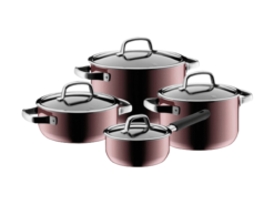 Tổng quan về bộ nồi WMF Fusiontec Rose Quartz 4 món