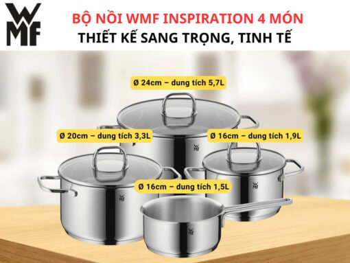 Bộ nồi WMF Inspiration 4 món