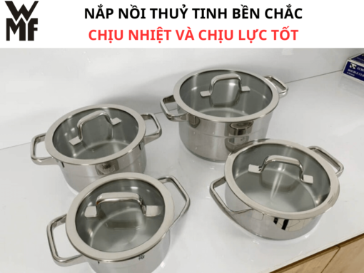 Nắp nồi thuỷ tinh bền chắc, chịu nhiệt và chịu lực tốt