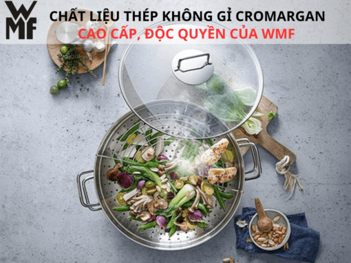 Chảo kèm xửng hấp WMF Macao Wok 36cm