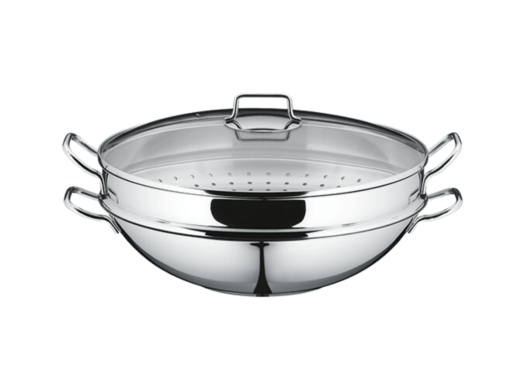 Chảo kèm xửng hấp WMF Macao Wok 36cm