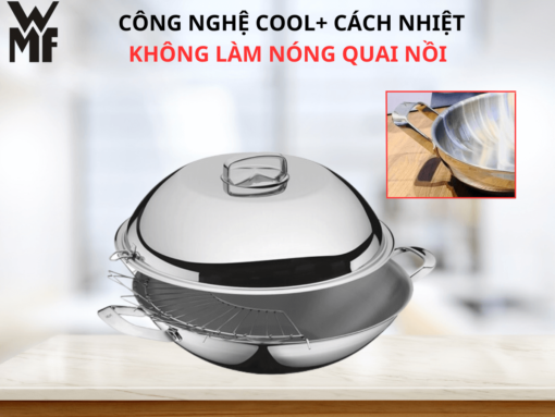 chảo sâu lòng wmf chinese wok 5-ply 40cm (4) Chảo sâu lòng WMF Chinese Wok 5-Ply 40cm