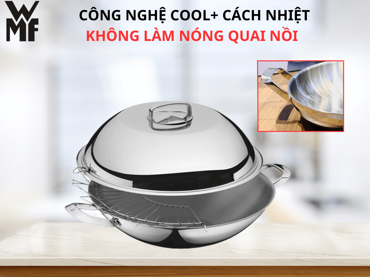 Chảo sâu lòng WMF Chinese Wok 5-Ply 40cm
