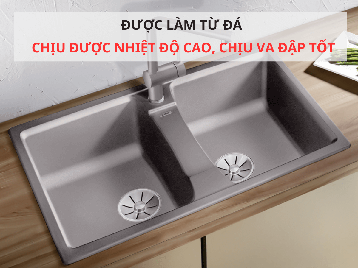 Chậu đá Blanco Lexa 8 Alumetalic