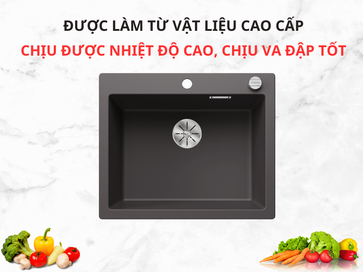 Chậu đá Blanco Pleon 6 Rock Grey