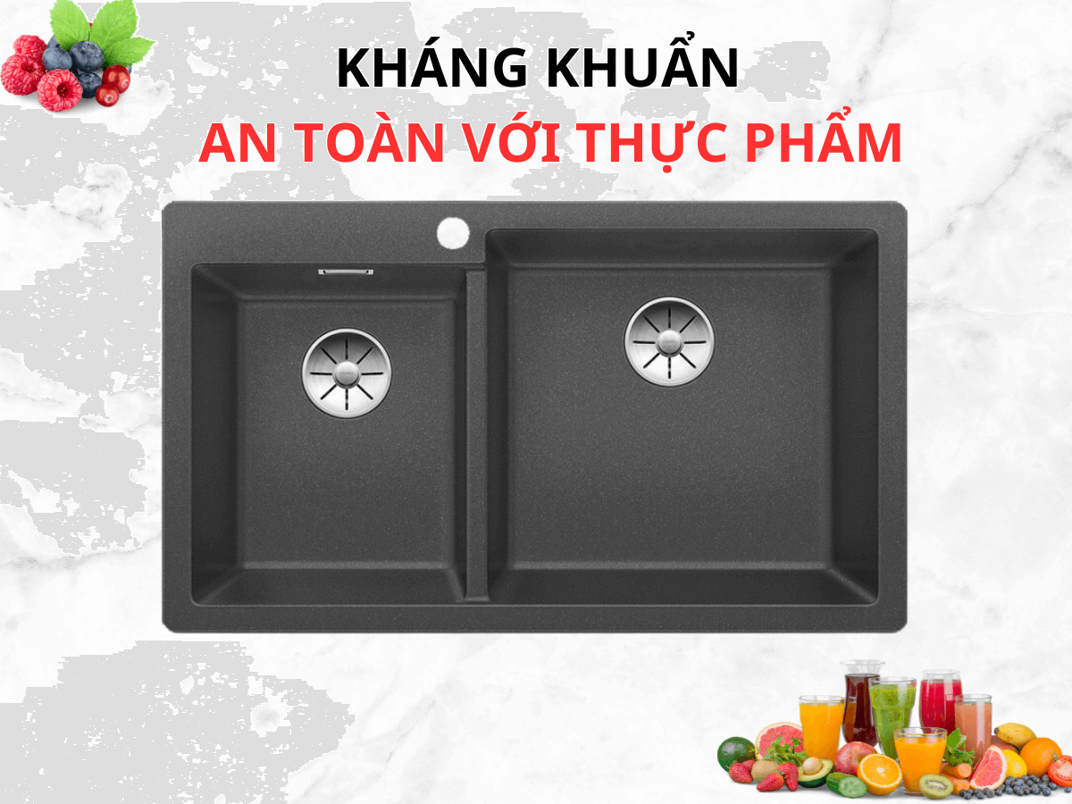 Chậu đá Blanco Pleon 9 Anthracite