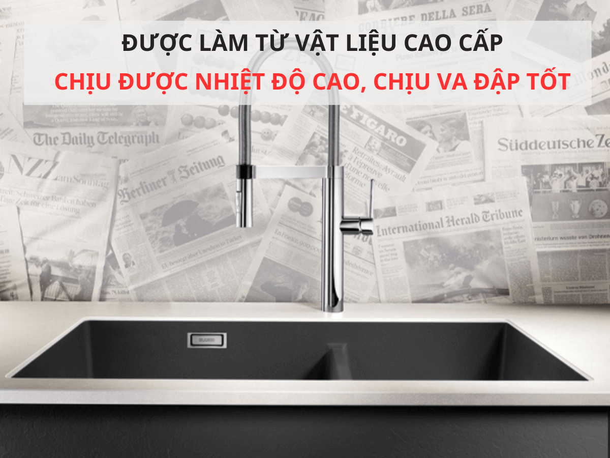 Chậu đá Blanco Subline 480/320-U Anthracite